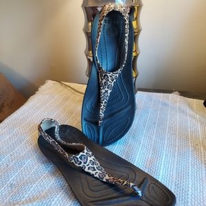 *Discontinued* Animal Print Crocs Sz 7